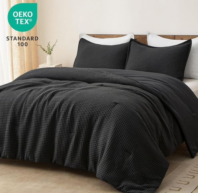 3 Pieces Waffle Weave Comforter Set 3 Pieces Waffle Weave Comforter Set